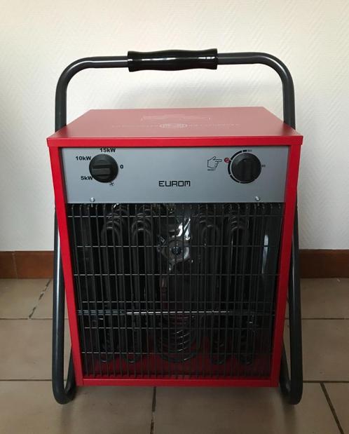 Eurom elektrische werkplaatskachel tot 15kW - 400V (nieuw), Doe-het-zelf en Bouw, Verwarming en Radiatoren, Nieuw, Thermostaat