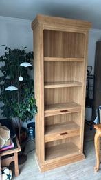 Eiken kast, geel mooi 220x75x33 cm met licht, Huis en Inrichting, Ophalen, Zo goed als nieuw