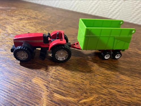 SIKU TRACTOR MET AANHANGER, Hobby en Vrije tijd, Modelauto's | 1:32, Zo goed als nieuw, SIKU, Ophalen of Verzenden