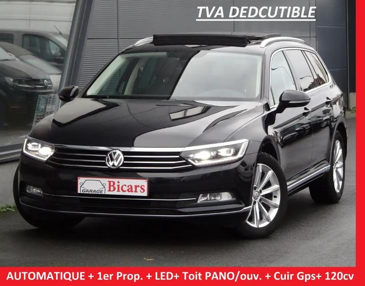 VW PASSAT 1.6 TDi Highline DSG-AUTO/LED PANO dak/15.700€Htva, Auto's, Volkswagen, Bedrijf, Passat, ABS, Achteruitrijcamera, Adaptieve lichten