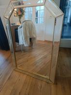 Vintage spiegel met facet geslepen rand, DeKnudt, Antiek en Kunst, Ophalen of Verzenden, Rechthoekig