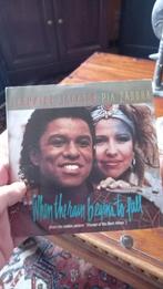 vinyl (45T) jermaine jackson & pia zadora "when the rain beg, Cd's en Dvd's, Ophalen, 1980 tot 2000, Gebruikt