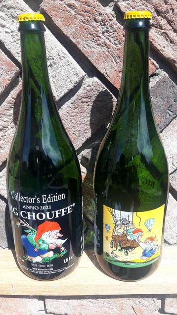 2 bouteilles Magnum de chouffe édition collector 2021vide