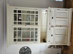 Vaisselier blanc en bois solide, Ophalen, Gebruikt