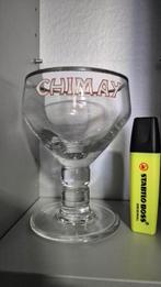Ancien verre Chimay émaillé, Ophalen of Verzenden, Zo goed als nieuw, Bierglas