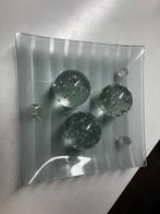 Glazen schaal  met glazen bollen, Ophalen, Zo goed als nieuw