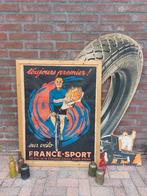Toujours premier sur velo France sport vintage poster fiets, Fietsen en Brommers, Ophalen of Verzenden