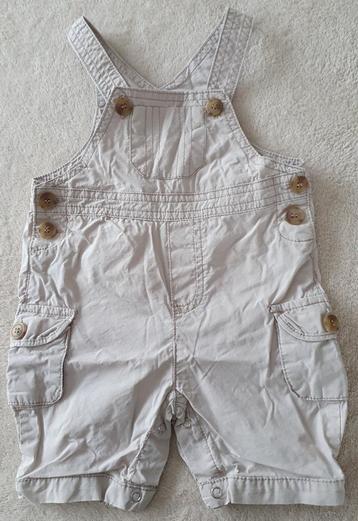 Salopette courte beige - T74 (12 mois) - Buissonière - NEUF beschikbaar voor biedingen