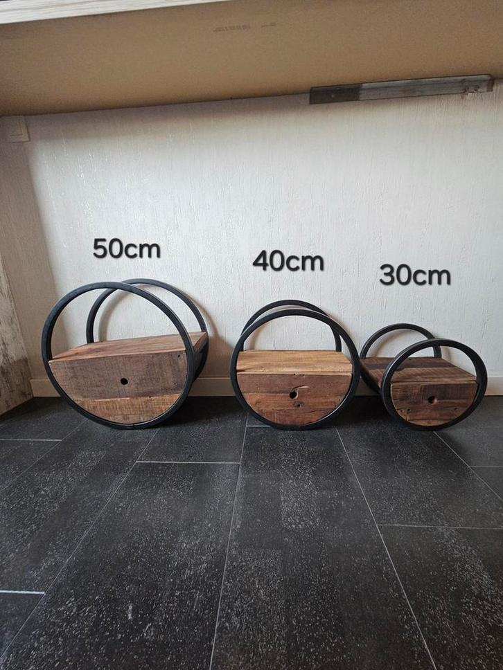 3 schabben met schuif, Huis en Inrichting, Woonaccessoires | Wanddecoraties, Zo goed als nieuw, Ophalen