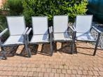 Aluminium stoelen, Tuin en Terras, Gebruikt, Ophalen, Aluminium