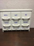 Oude vintage kruidenkast zeer decoratief, Antiek en Kunst, Ophalen