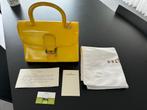 DELVAUX handtas, Enlèvement ou Envoi, Comme neuf, Jaune, Sac à main