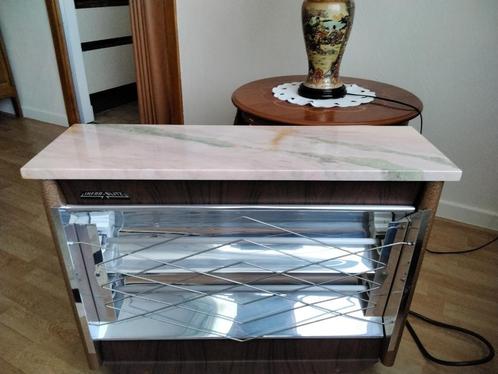 INFRA - BLITZ : Vintage elektrische straler met marmer blad, Antiek en Kunst, Curiosa en Brocante, Ophalen