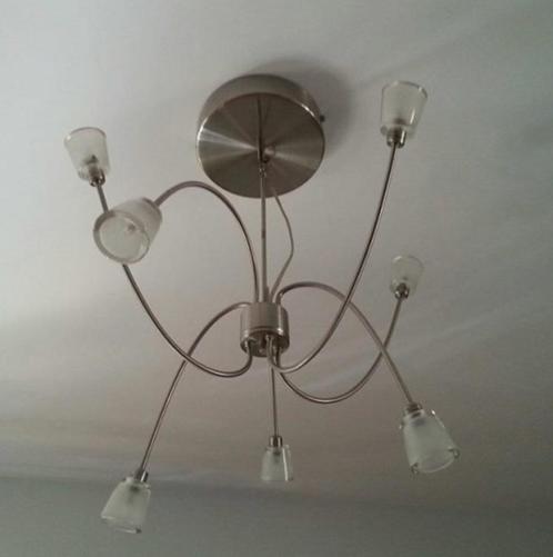 Hanglamp Ikea KRYSSBO, Huis en Inrichting, Lampen | Hanglampen, Gebruikt, Glas, Metaal, Ophalen