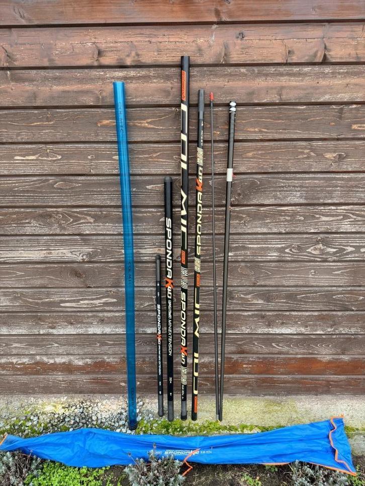 Canne Sponda K40 7m Colmic, Watersport en Boten, Hengelsport | Witvissen, Gebruikt, Overige typen, Ophalen
