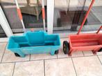 2 strooi wagens  gardena en  wolf  ., Ophalen, Zo goed als nieuw