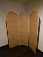 Vintage rotan kamerscherm – 3-delig – boho / jaren 60–70, Huis en Inrichting, Woonaccessoires | Kamerschermen, Ophalen