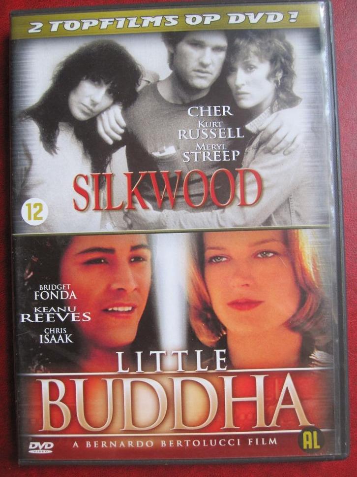 Silkwood + Little Buddha (2 films op 1 DVD), Cd's en Dvd's, Dvd's | Drama, Zo goed als nieuw, Drama, Boxset, Vanaf 12 jaar, Ophalen of Verzenden