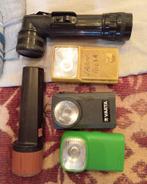 lotje van 5 vintage zaklampen, Verzenden, Batterij