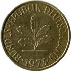 Allemagne 10 pfennig, 1973 « F »- Stuttgart, Timbres & Monnaies, Monnaies | Europe | Monnaies non-euro, Envoi, Monnaie en vrac