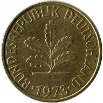 Allemagne 10 pfennig, 1973 « F »- Stuttgart