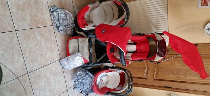 Chicco complete kinderwagen, Kinderen en Baby's, Kinderwagens en Combinaties, Zo goed als nieuw, Combiwagen, Overige merken, Met autostoeltje