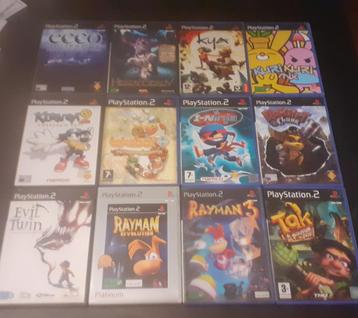 Collection jeux de plates-formes pour PS2, 2 joueurs, À partir de 7 ans, Comme neuf, Enlèvement