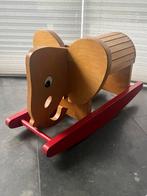Houten vintage schommelolifant zweeds design jaren 70, Kinderen en Baby's, Ophalen, Zo goed als nieuw