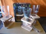 4 X verre biere LA CORNE  + 3 BOUTEILLES, Verzamelen, Biermerken, Ophalen, Gebruikt, Glas of Glazen