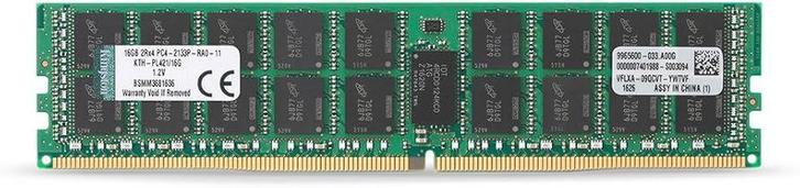 16GB 2Rx4 PC4-2133P DDR4 Reg ECC Kingston KTH-PL421/16G, Computers en Software, RAM geheugen