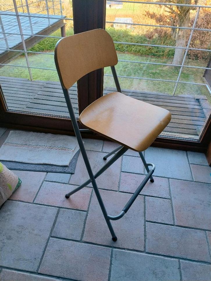 chaise de bar, Maison & Meubles, Tabourets de bar, Utilisé, 60 à 90 cm, Bois, Métal, 3 tabourets, Avec repose-pieds, Enlèvement