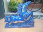 Paard: Pierre Bleu d'Espagne, Antiek en Kunst, Kunst | Beelden en Houtsnijwerken, Ophalen of Verzenden