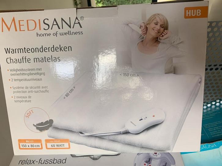 Medisana warmtedeken 150x80cm, Huis en Inrichting, Slaapkamer | Beddengoed, Zo goed als nieuw, Overige typen, Eenpersoons, Wit