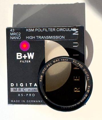 Filtre polarisant B+W MRC nano xs-pro 43 mm, Enlèvement ou Envoi, B&W, Comme neuf, Filtre polarisant