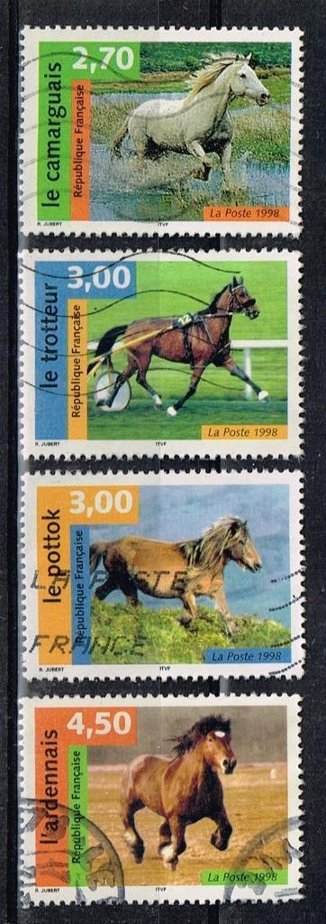 Postzegels uit Frankrijk - K 4925 - paarden, Postzegels en Munten, Postzegels | Europa | Frankrijk, Gestempeld, Verzenden