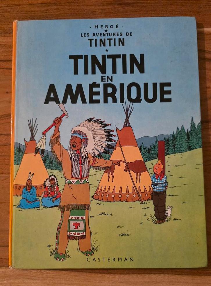 Tintin en Amérique 1966, Boeken, Stripverhalen, Gelezen, Eén stripboek, Ophalen of Verzenden