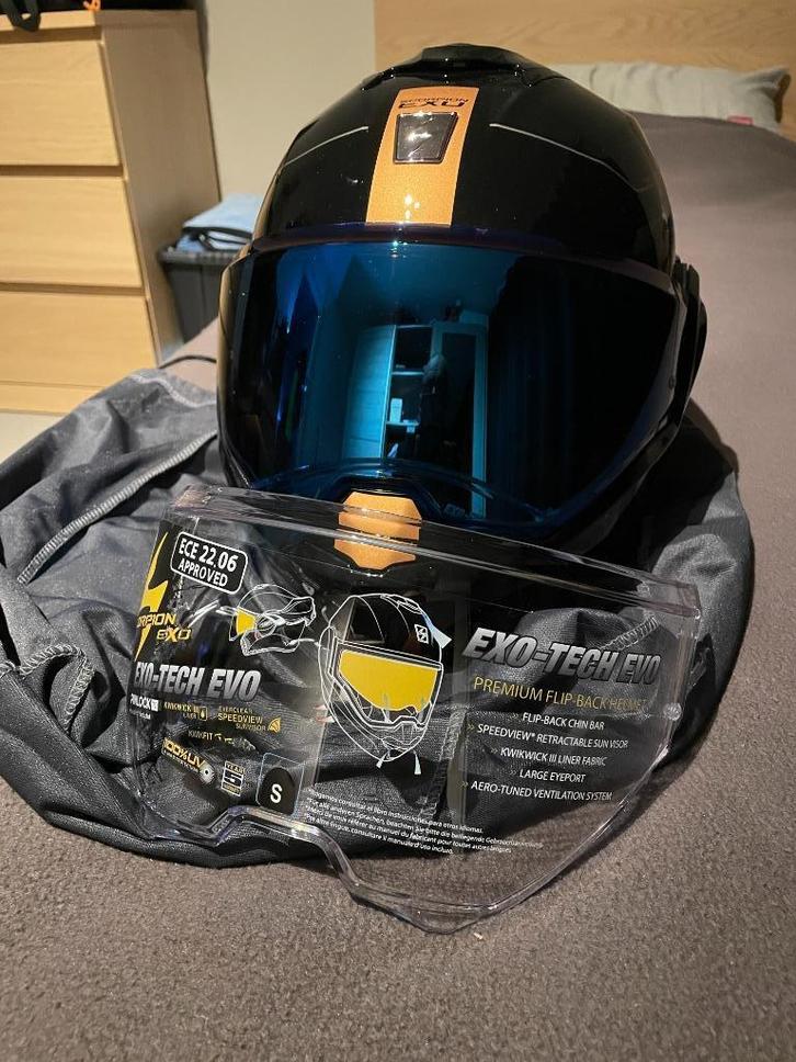 scorpion exo tec traveller helm, Motoren, Kleding | Motorhelmen, Systeemhelm, S, Overige merken, Nieuw zonder kaartje, Ophalen of Verzenden