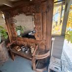 Antieke wandmeubel,  eik hout bruin . niet demonteerbaar, Antiek en Kunst, Antiek | Meubels | Kasten, Ophalen