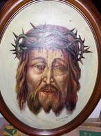 Kader Jezus op hout geschilderd 36x46 cm. 1944., Antiek en Kunst, Ophalen of Verzenden