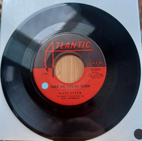 Billy Storm — Zeker als je geboren bent, Ballad Soul, Cd's en Dvd's, Vinyl Singles, Gebruikt, Single, R&B en Soul, 7 inch, Ophalen of Verzenden