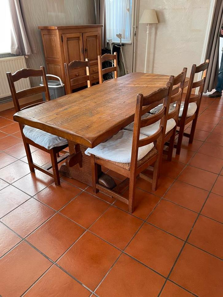 Eiken eetkamer, Maison & Meubles, Salles à manger complètes, Utilisé, 4 à 6 chaises, Enlèvement
