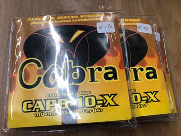 Cobra snaren steelstring .010 (3 setjes), Muziek en Instrumenten, Instrumenten | Toebehoren, Ophalen