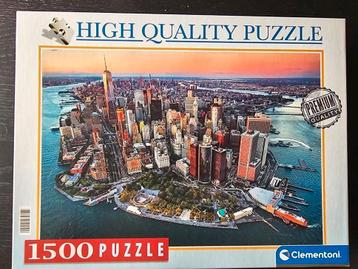 Puzzel Clementoni 1500 stukjes New York, volledig, Ophalen of Verzenden, Zo goed als nieuw