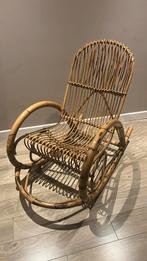 Prachtige bamboo schommelstoel, Ophalen, Overige materialen, Bruin, Bohemian