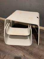 Design Leander houten kinderen tafel en 2 stoelen, Kinderen en Baby's, Gebruikt, Ophalen of Verzenden, Stoel(en)