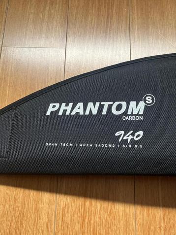 F-One Phantom (S)urf 940 met XXS 200 carving stab, Enlèvement ou Envoi, Comme neuf, Wingsurf hydroptère