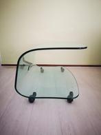 Tafeltje in gebogen glas, Huis en Inrichting, Ophalen, 50 tot 100 cm, Minder dan 100 cm, 25 tot 50 cm