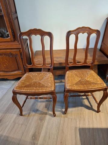 Houten met rieten zitvlak: 6 stuks beschikbaar voor biedingen