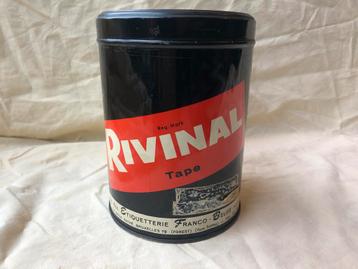 Blikken doos Rivinal tape beschikbaar voor biedingen
