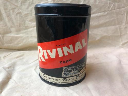 Blikken doos Rivinal tape, Verzamelen, Blikken, Gebruikt, Ophalen of Verzenden